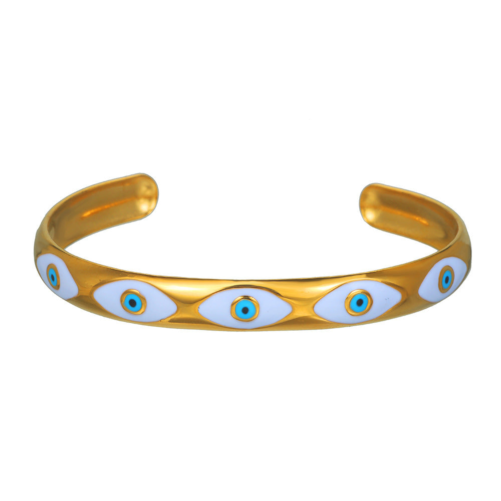 Women's bracelet with Nazar eye design