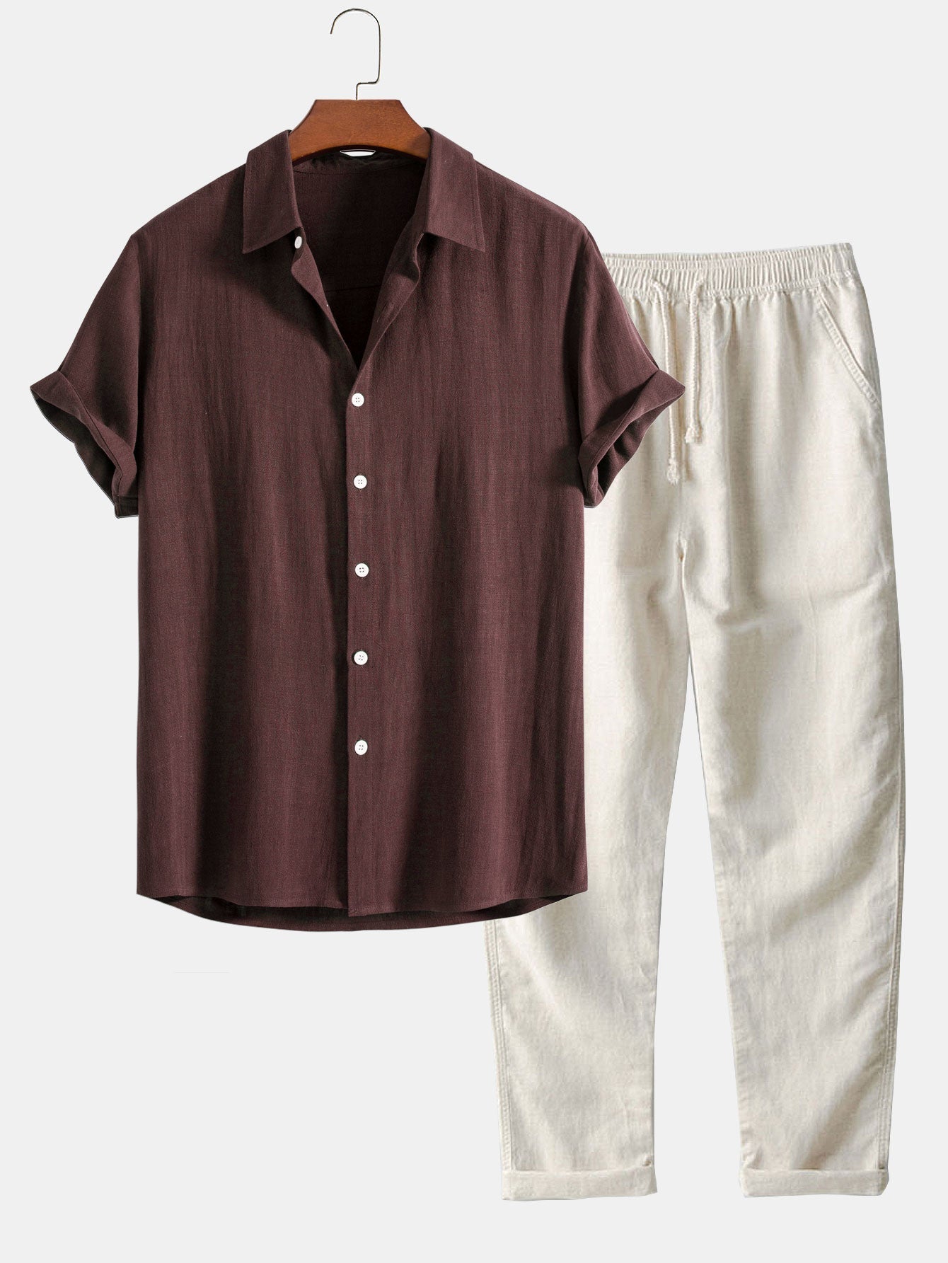 Damion | Casual set with shirt and pants for men