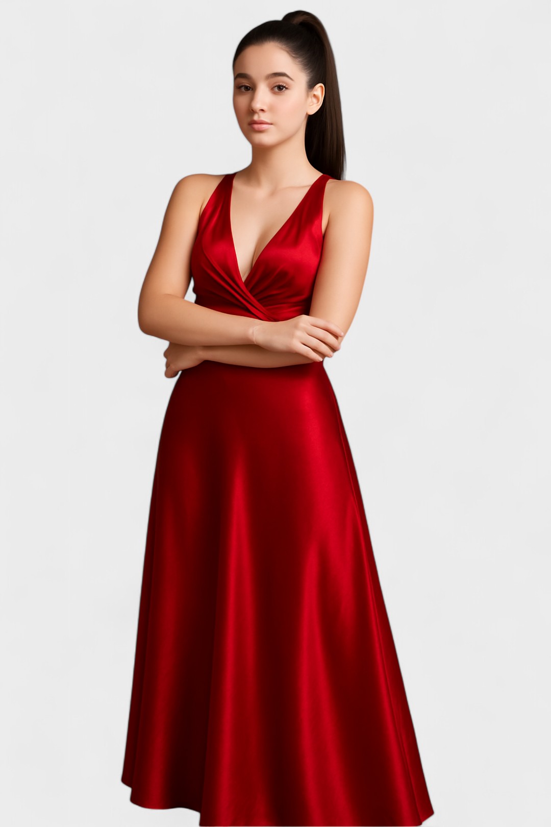 Women’s Twist-Front Halter Dress | Maxi