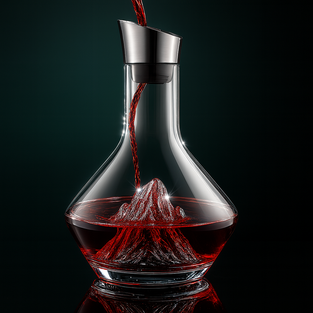 Crystal wine carafe with aerator - TrendAura