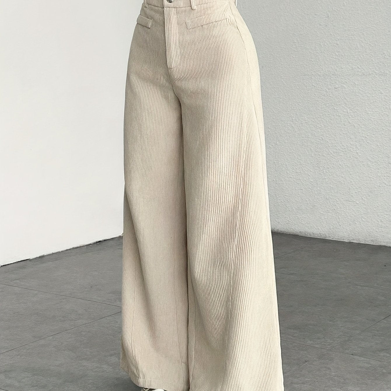 Womens Wide Leg Trousers | High-Waisted