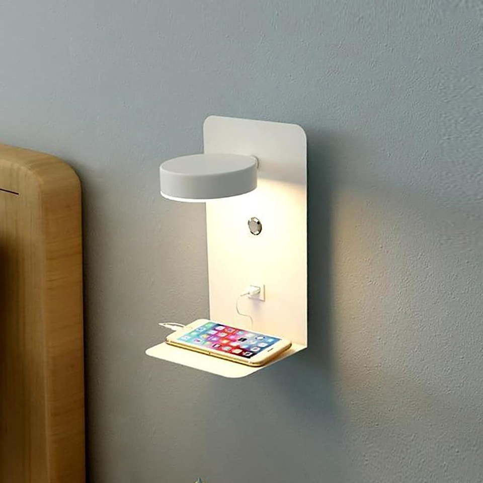 EasyHome | Dimmable LED Bedroom Lamp and Phone Charger in One Device
