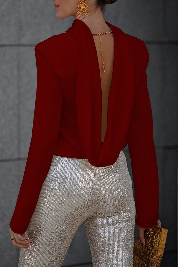 Women's long-sleeve shirt | Back cutout