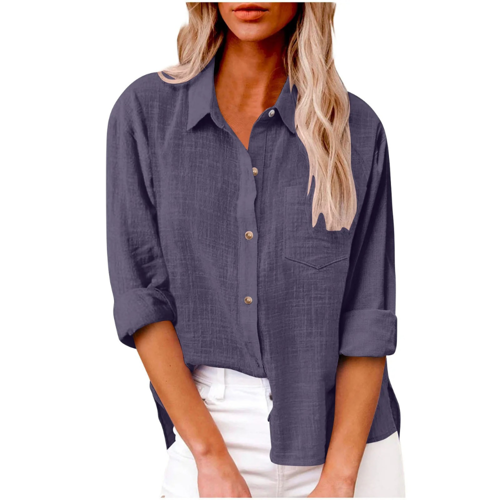 Elvira - Casual long-sleeve blouse - Breathable cotton - Feminine cut