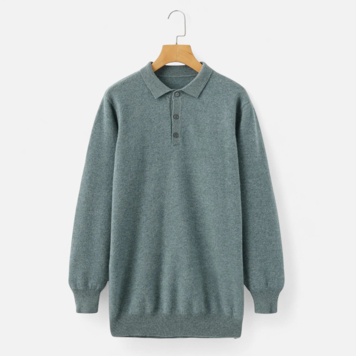 Ancient World | Men's Merino Wool Polo Collar Sweater