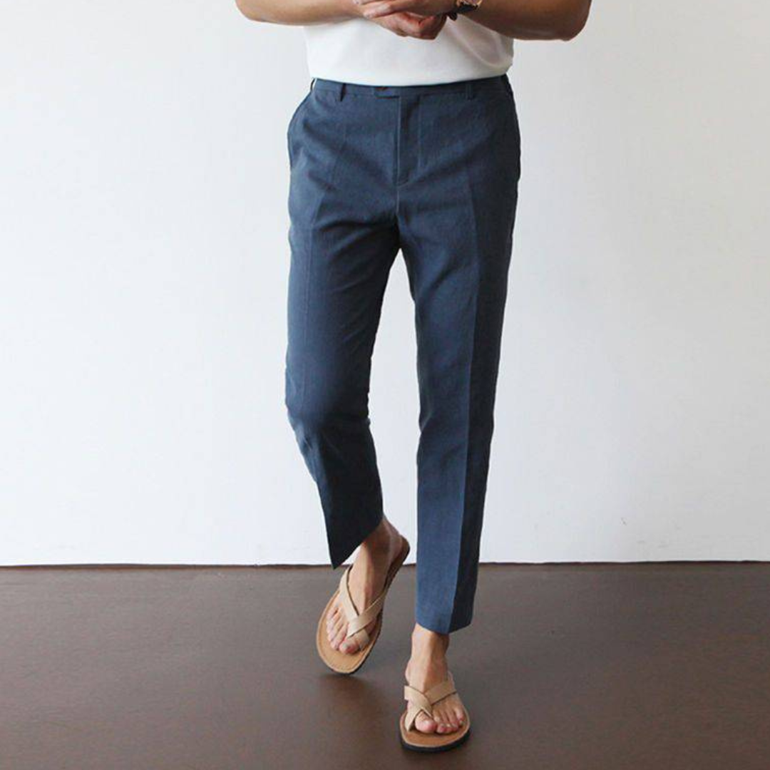 TrendAura - Men’s High-Waisted Trousers