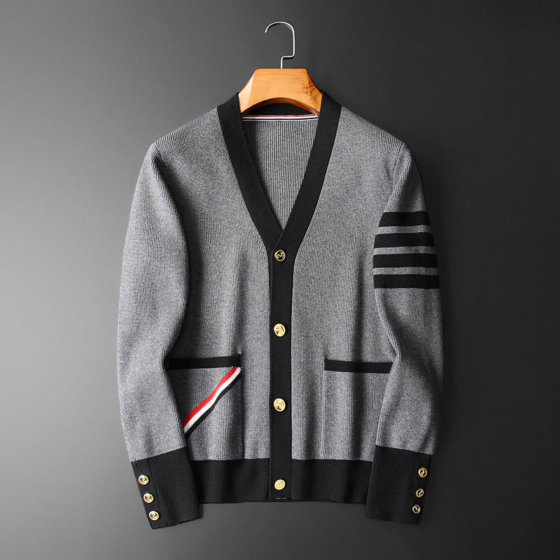 Stylish Striped Cardigan For Men | Casual