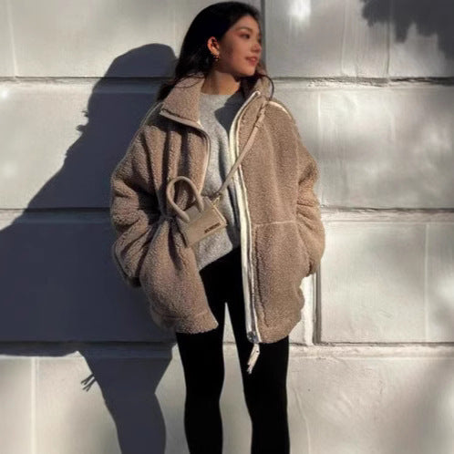 Winter Oversize Jacket Made of Soft Fleece