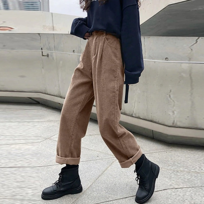 Women’s Corduroy Pants | High-Waisted