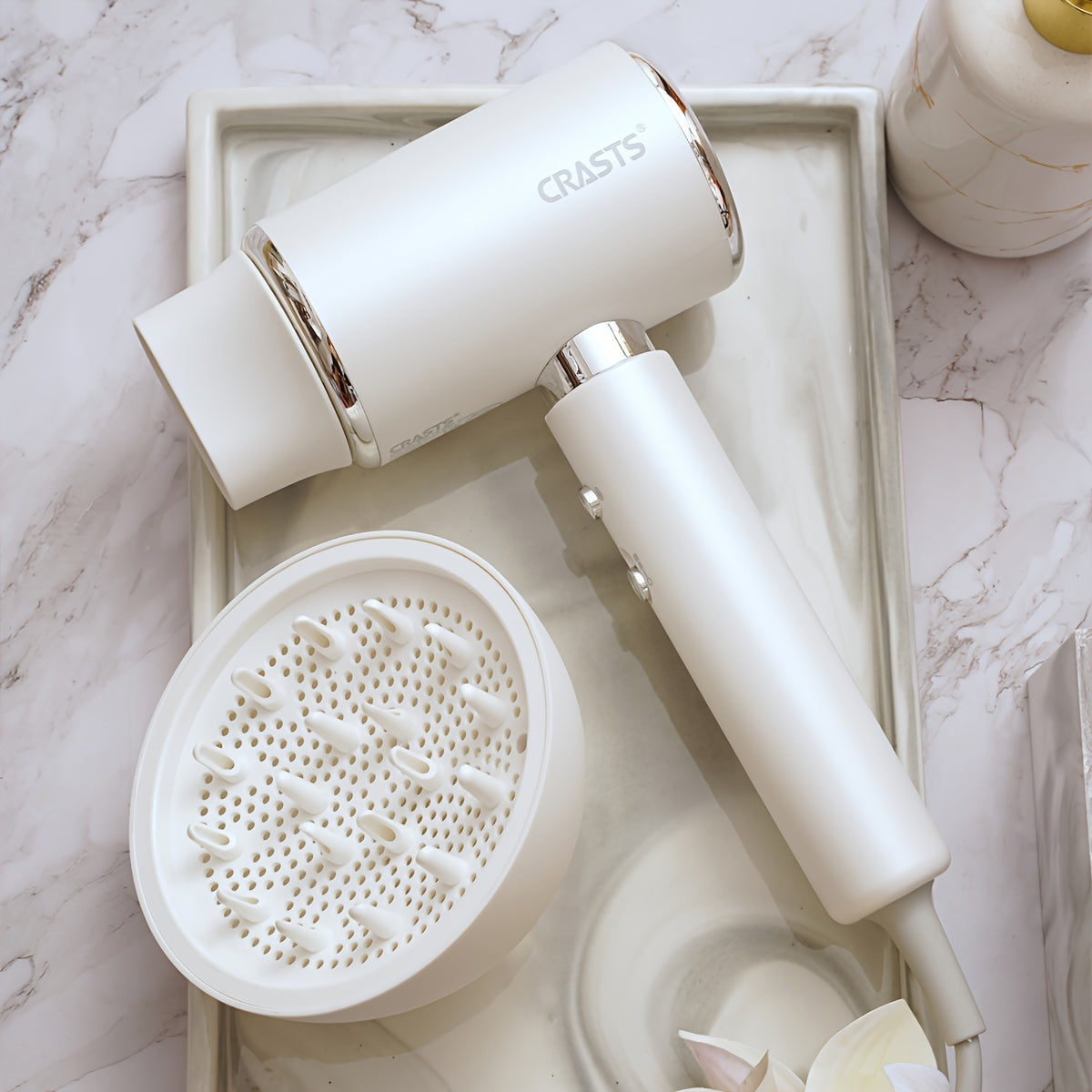 CRASTS AeroSilk™ – 2000W Quiet Ionic Hair Dryer with Precision Nozzle - TrendAura