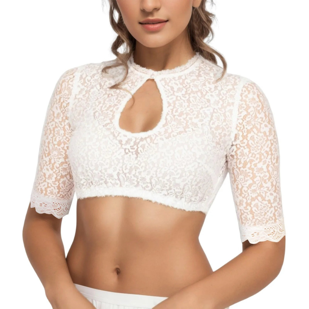 Women’s Lace Crop Top | Mesh