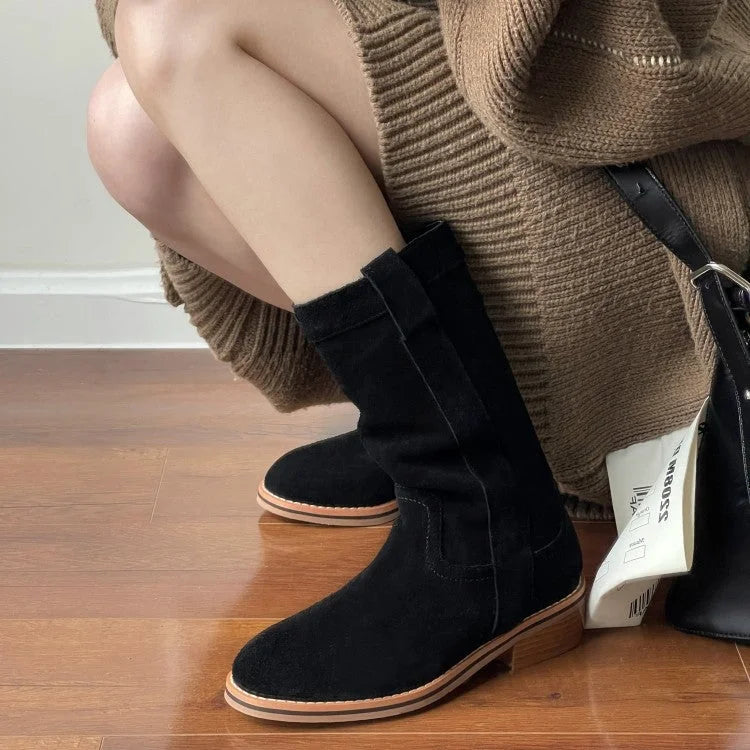 VANTIS™ | Women’s Mid-Calf Boots – Simple, Soft & Stylish