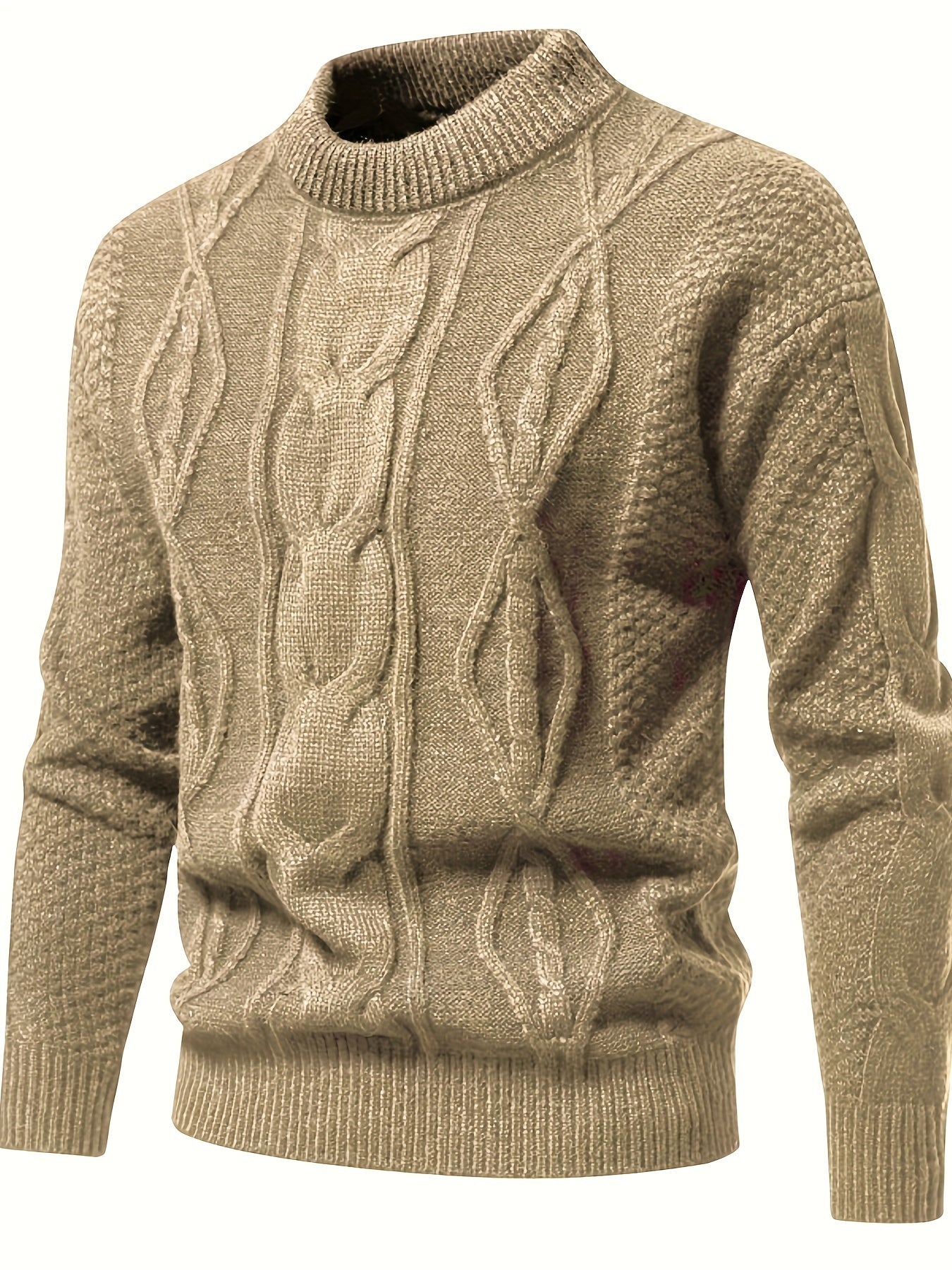 Solid knit sweater For men, vintage sweater