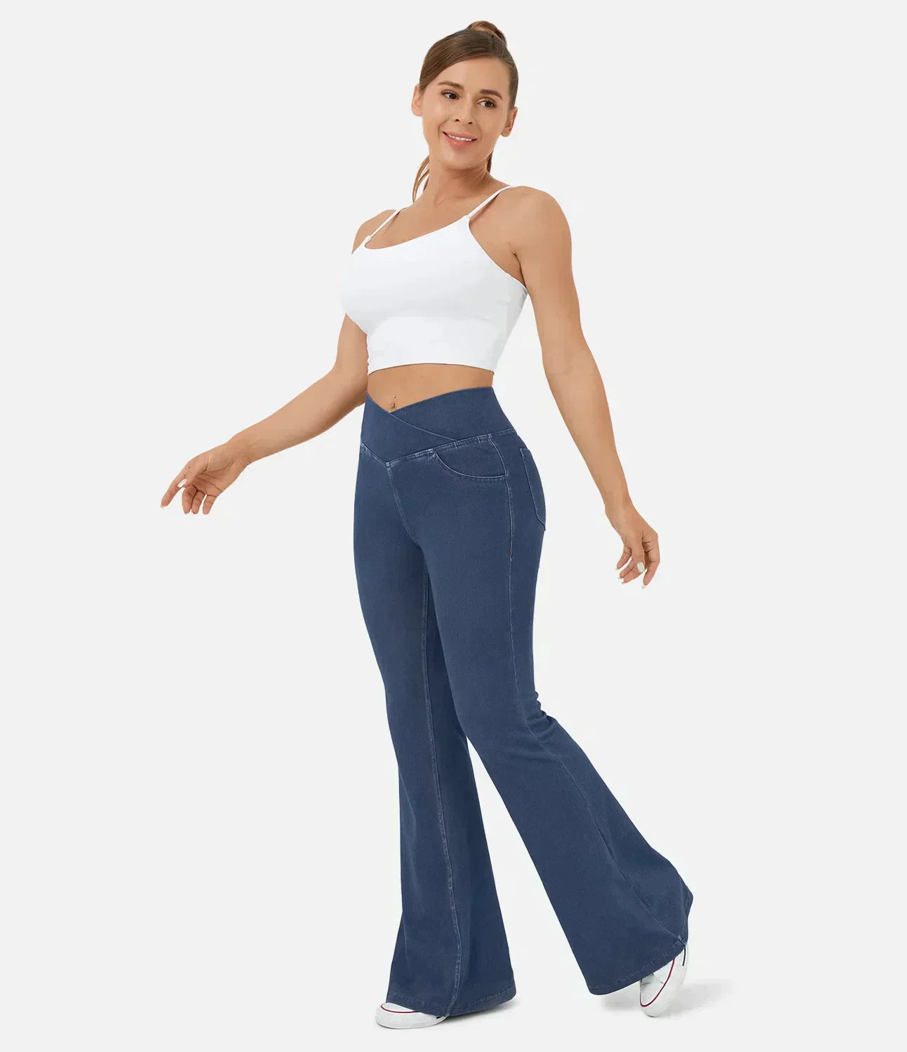 Beatrix | High-Waisted Retro Flare Pants for Women