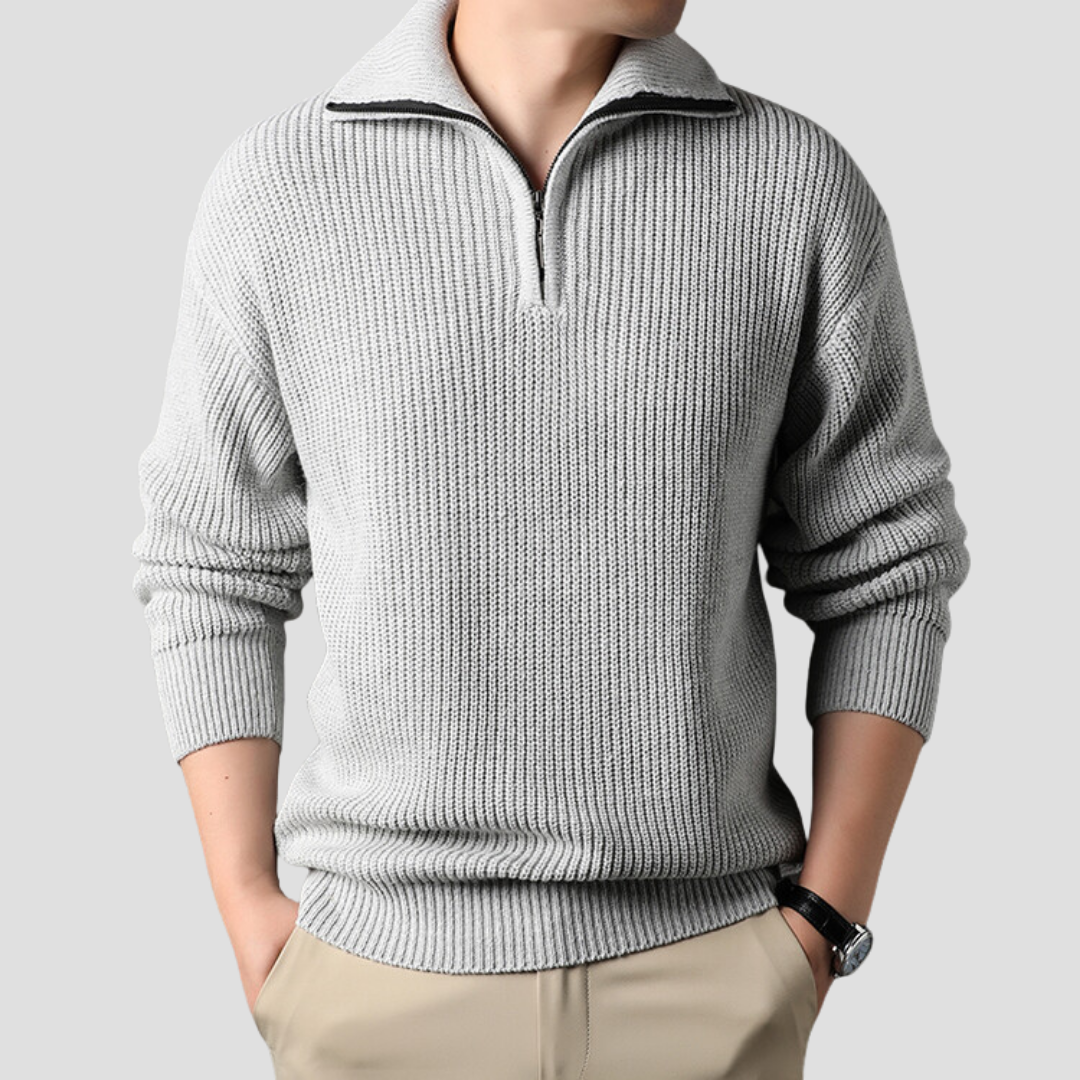 TrendAura | Half-Zip Sweater