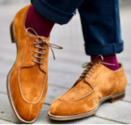 Wesley – Elegant men's business shoes made of vegan suede