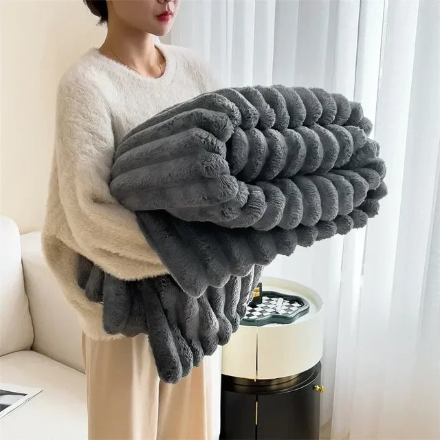 Ultra cozy quilted comfort blanket