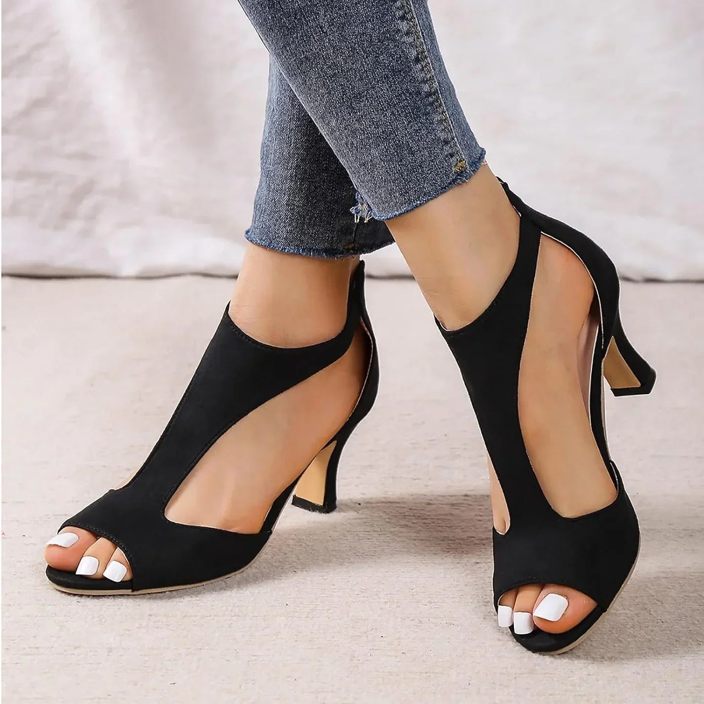Women’s Peep Toe Heels | High