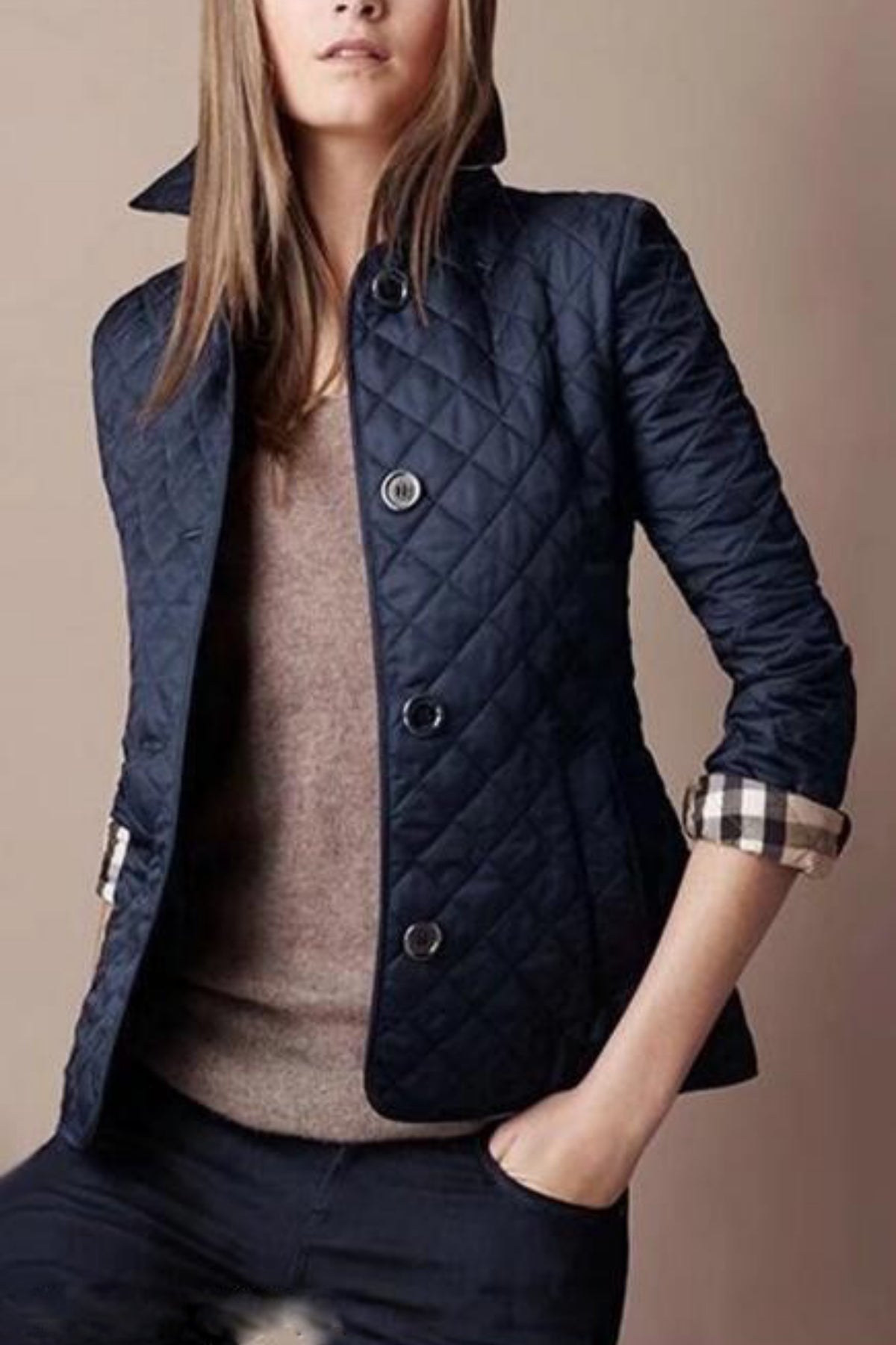 Women's Winter Puffer Jacket | With Buttons