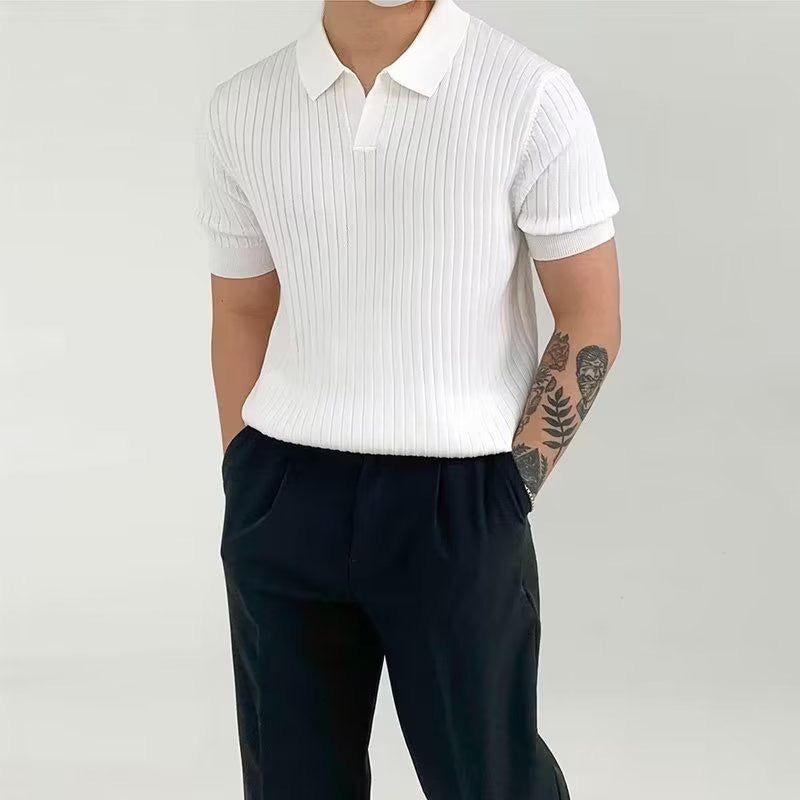 Bo | Classic knitted polo shirt for men