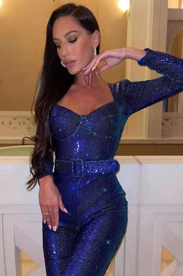 Héloïse | Sparkling Jumpsuit – Glamour and Sculpted Allure