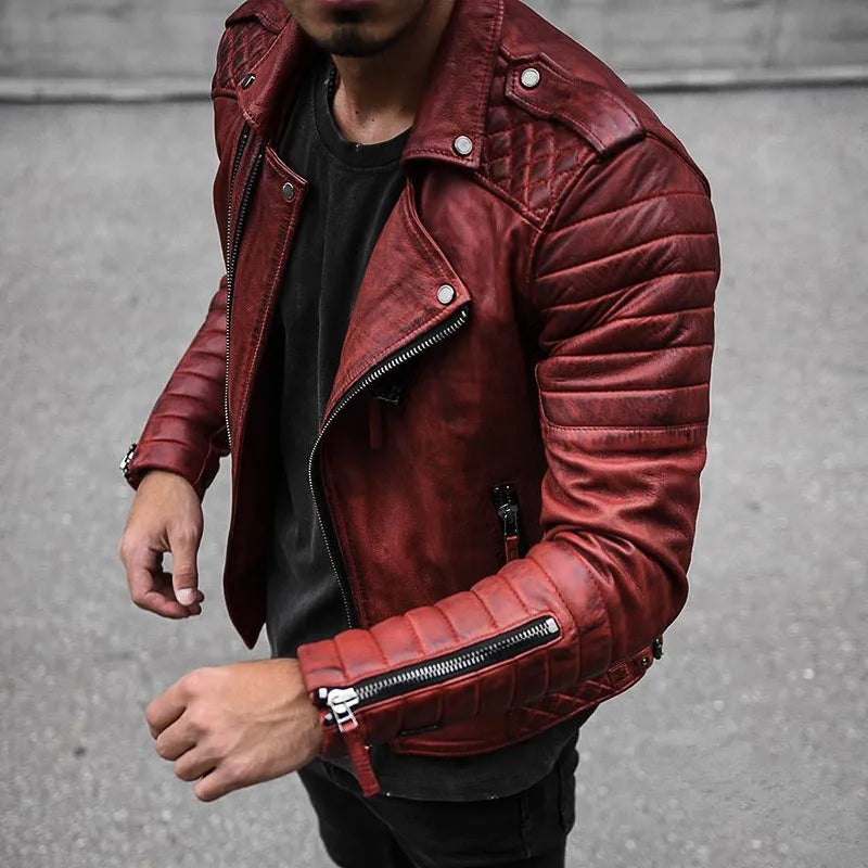 Fernando | Men's Biker Jacket — Structured Design & Refined Details