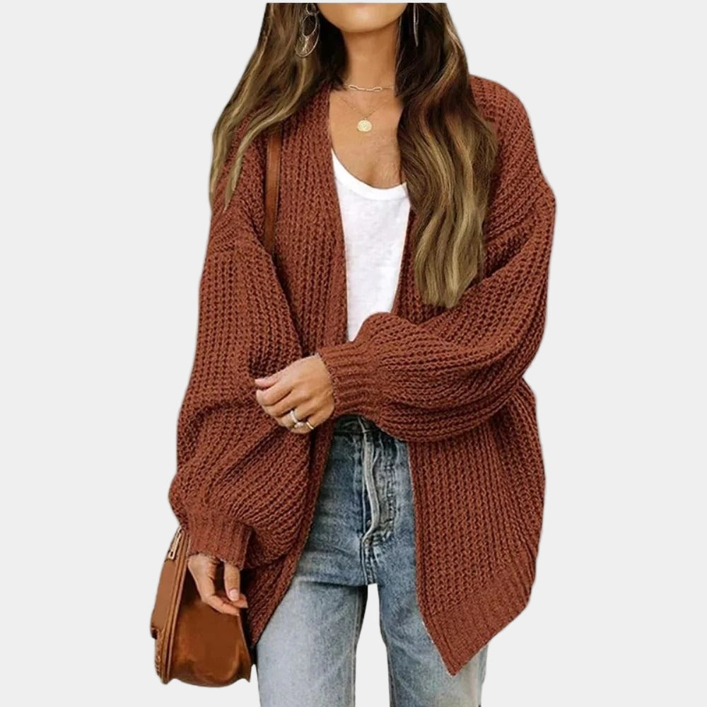 Casual Chic Women's Knitted Cardigan - Autumn