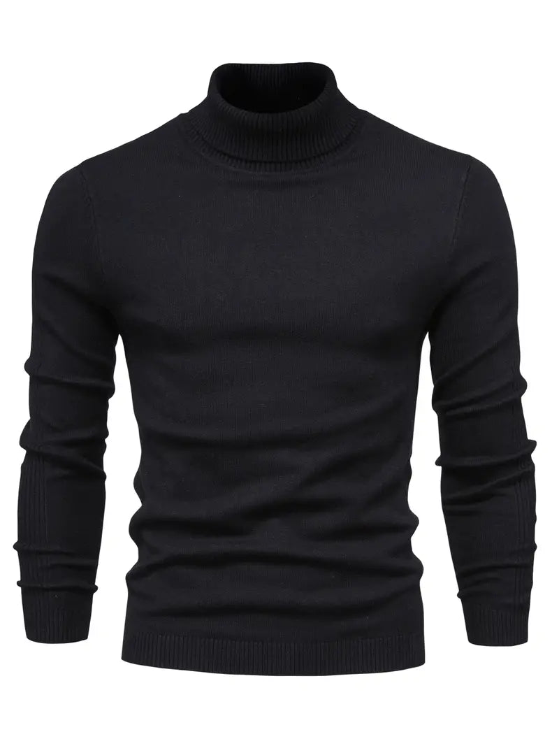 Fitted Turtleneck for Men | Smart Casual Long Sleeve Clothing