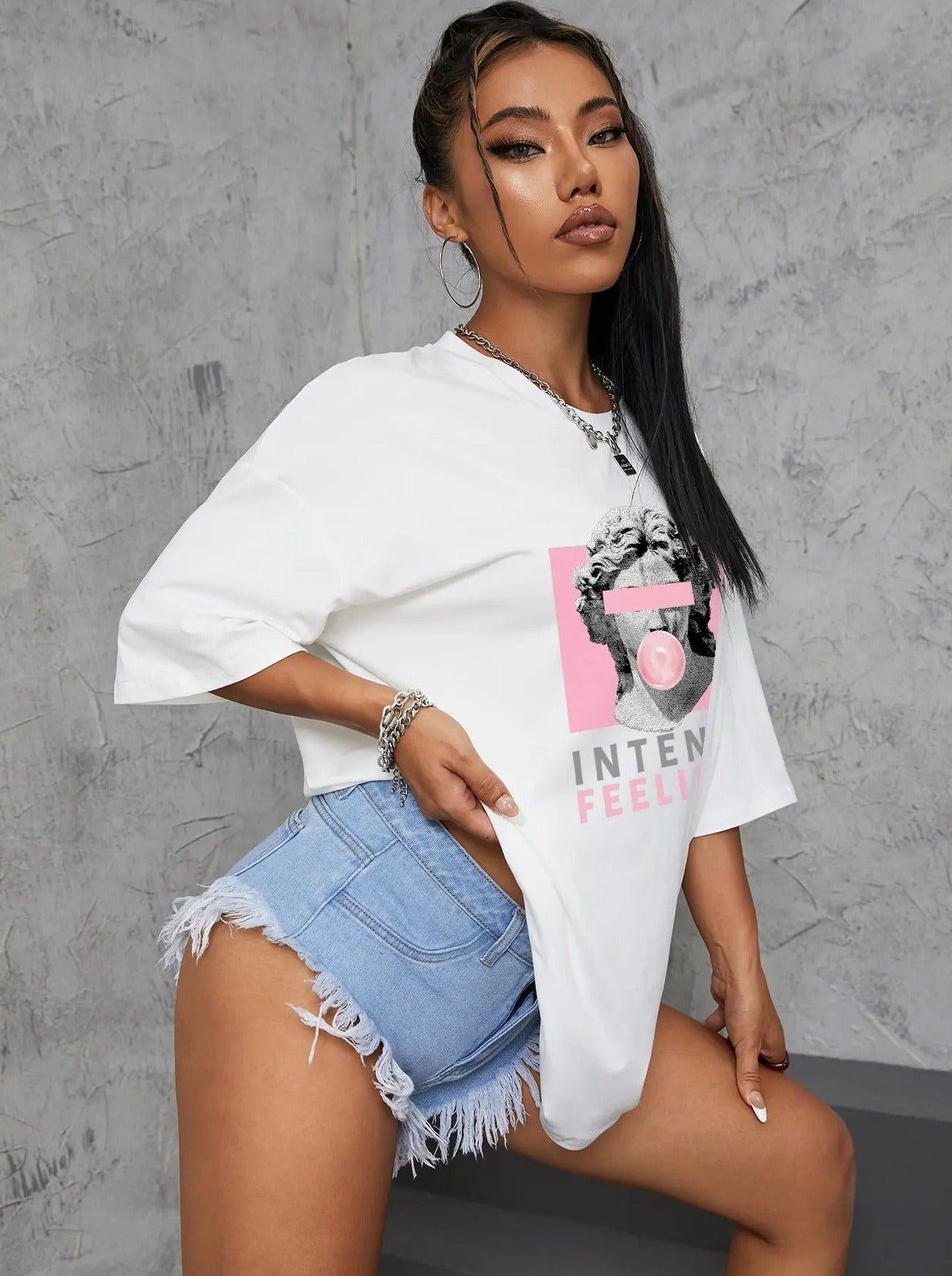 Breathable Oversize Cotton Shirt Women