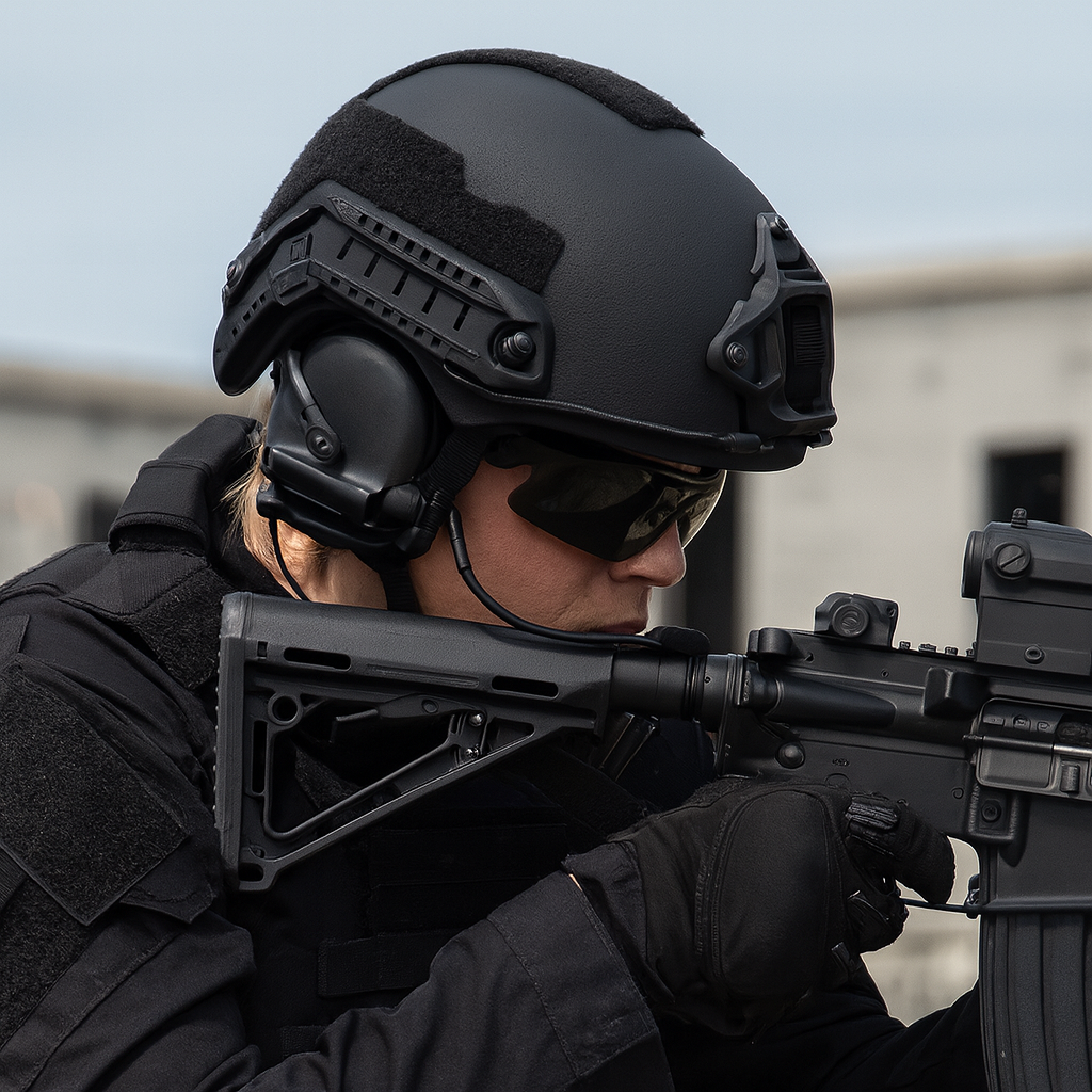 Tactical ballistic kevlar combat helmet