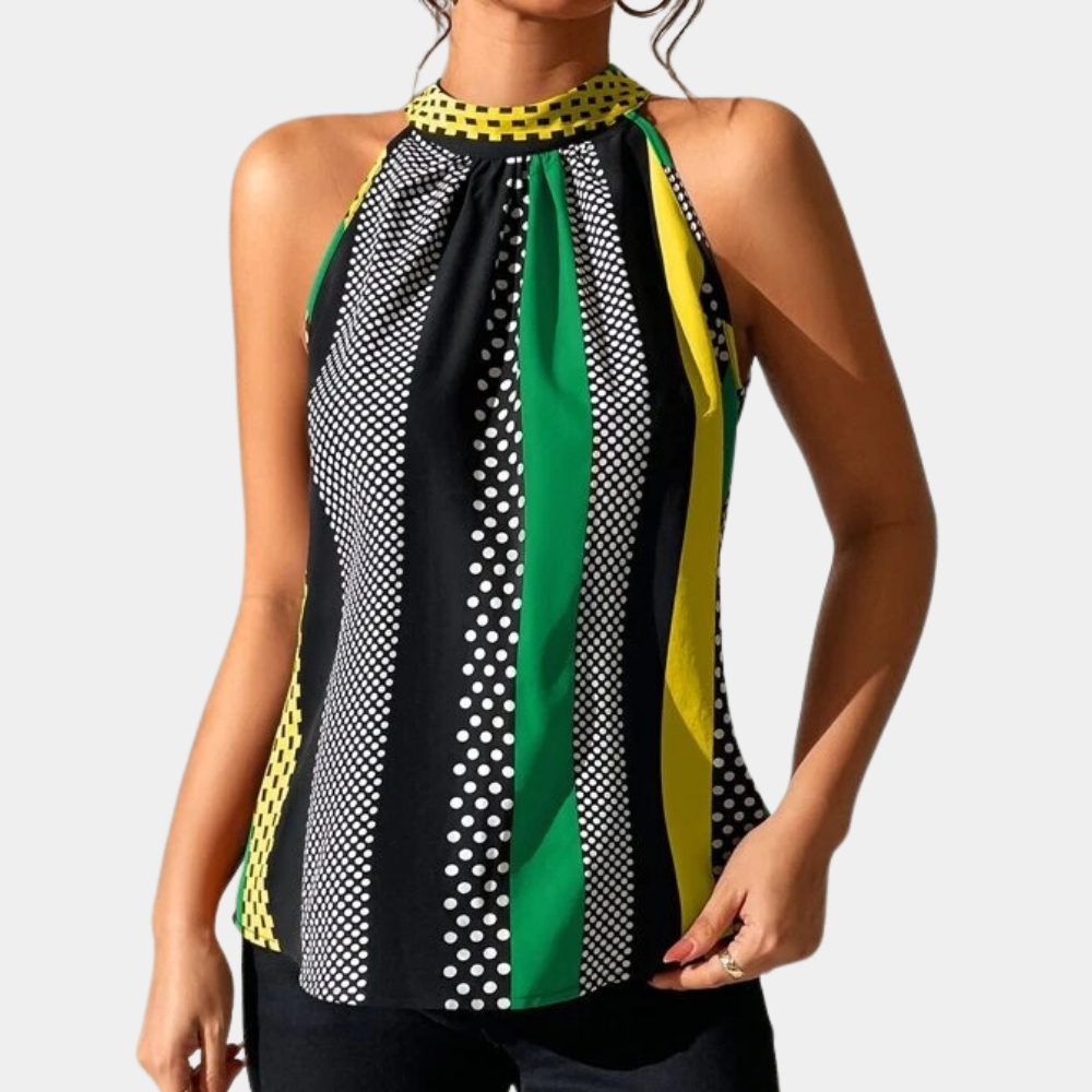 Vero - Elegant Sleeveless Top with V-Neck - Women