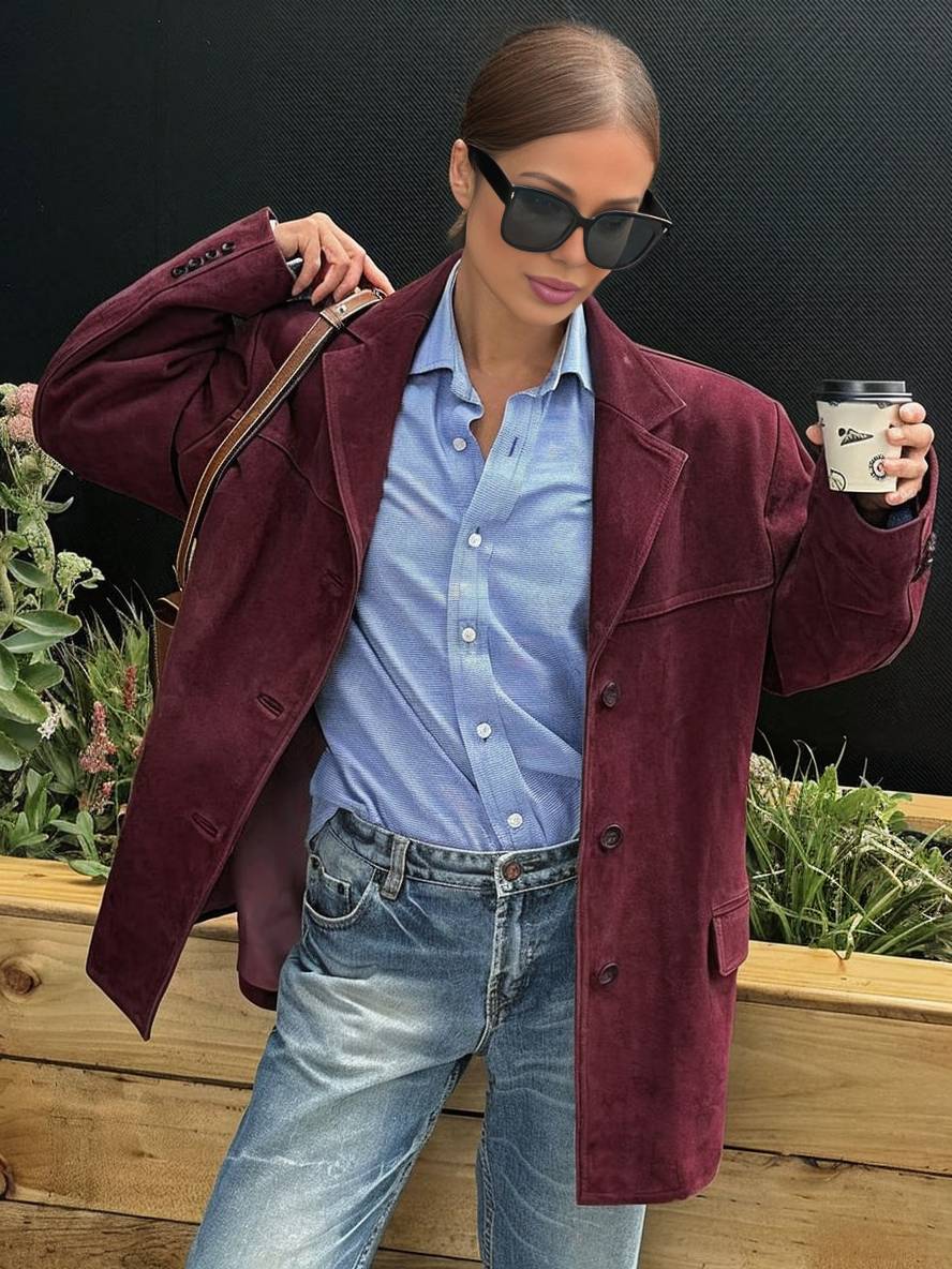 Women’s Stylish Blazer with Buttons and Pockets | Vintage Look