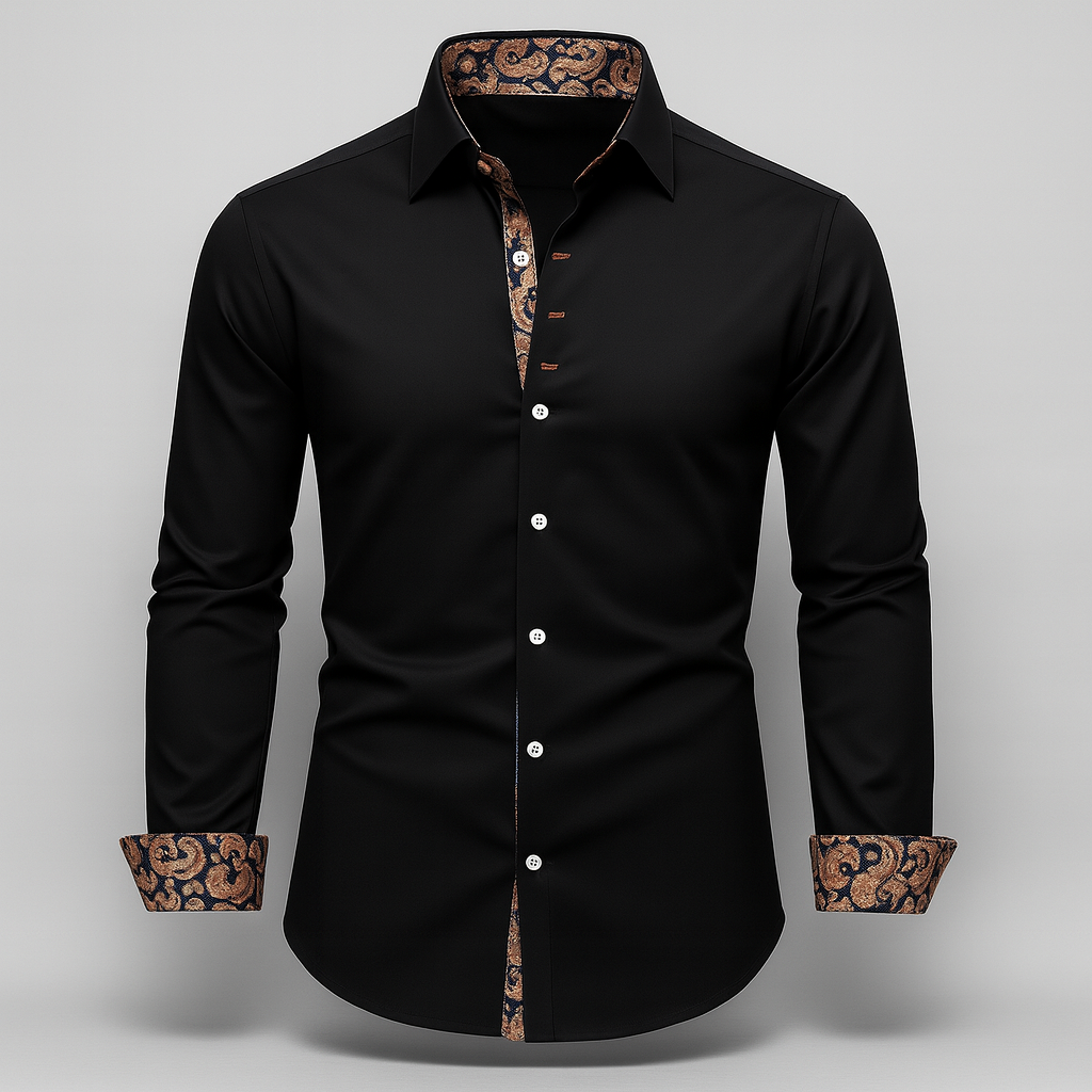 TrendAura | Refined Long Sleeve Men’s Shirt