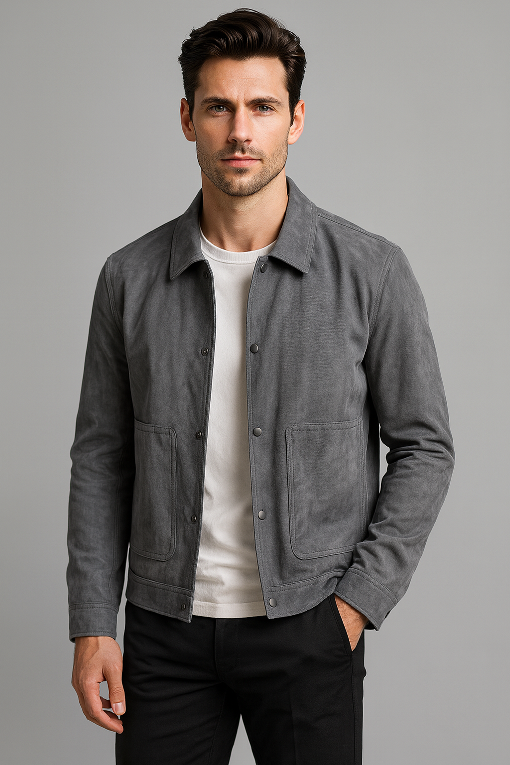 TrendAura | Premium Suede Jacket