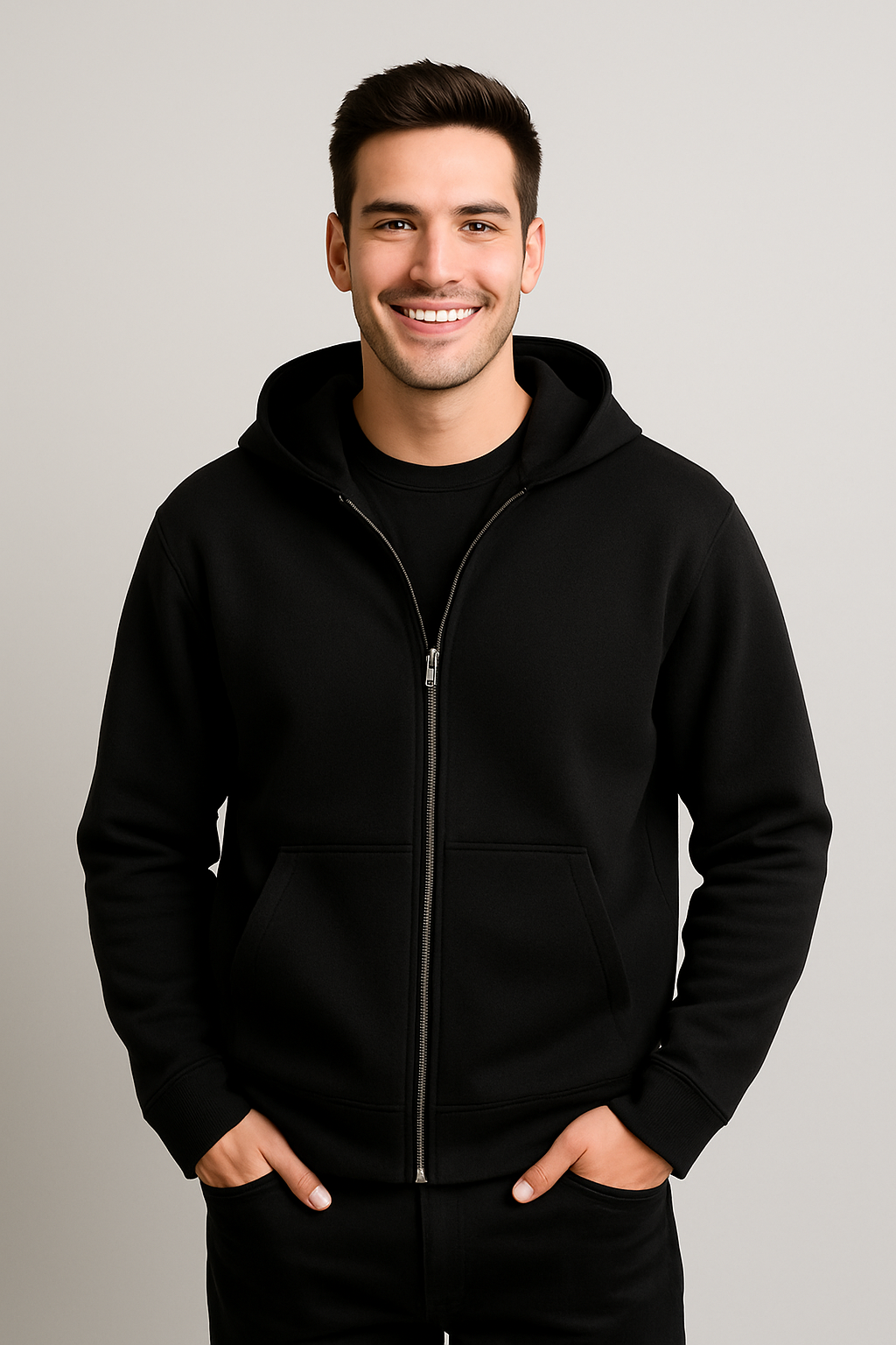 TrendAura | Wool Zip Vest