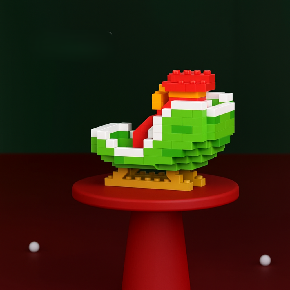 Christmas building block set creative construction toy figures