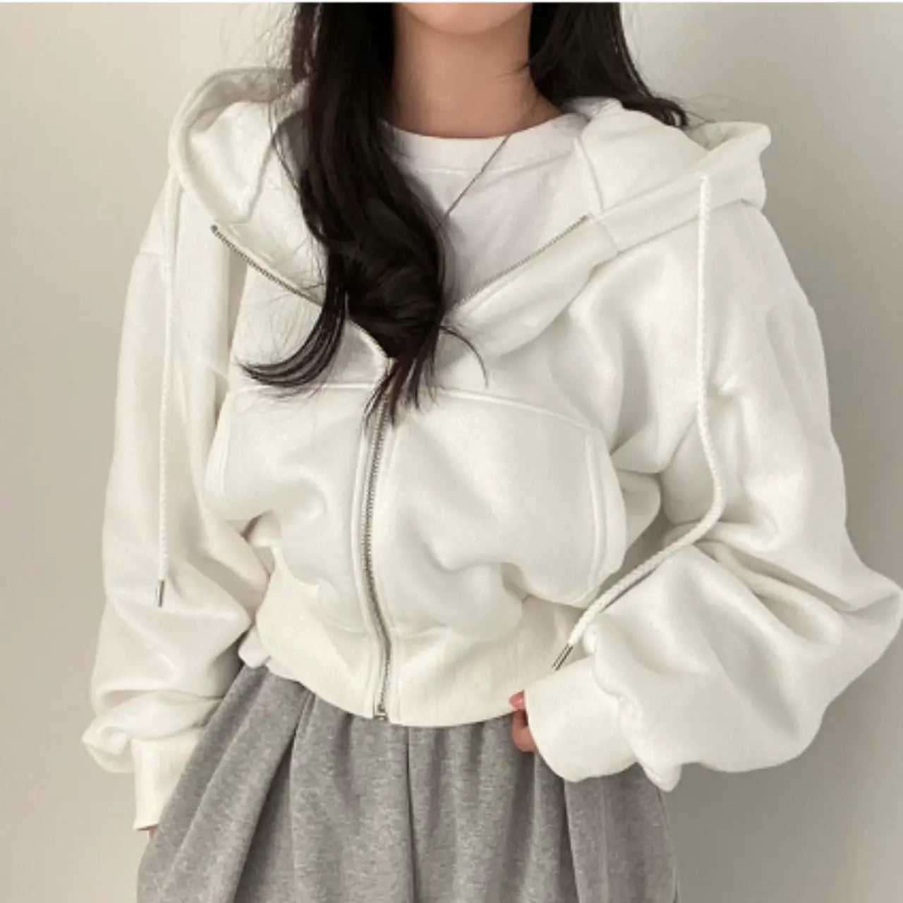 Women's hoodie with zipper