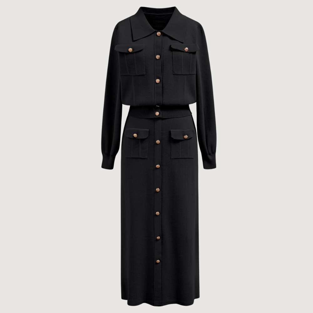 Elegant knitted two-piece set