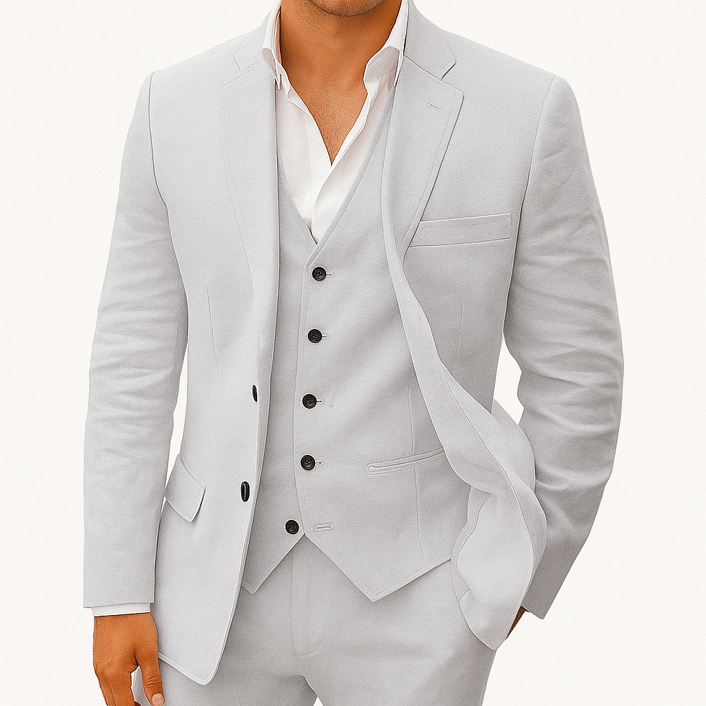 Three-piece linen suit for men - Oscar