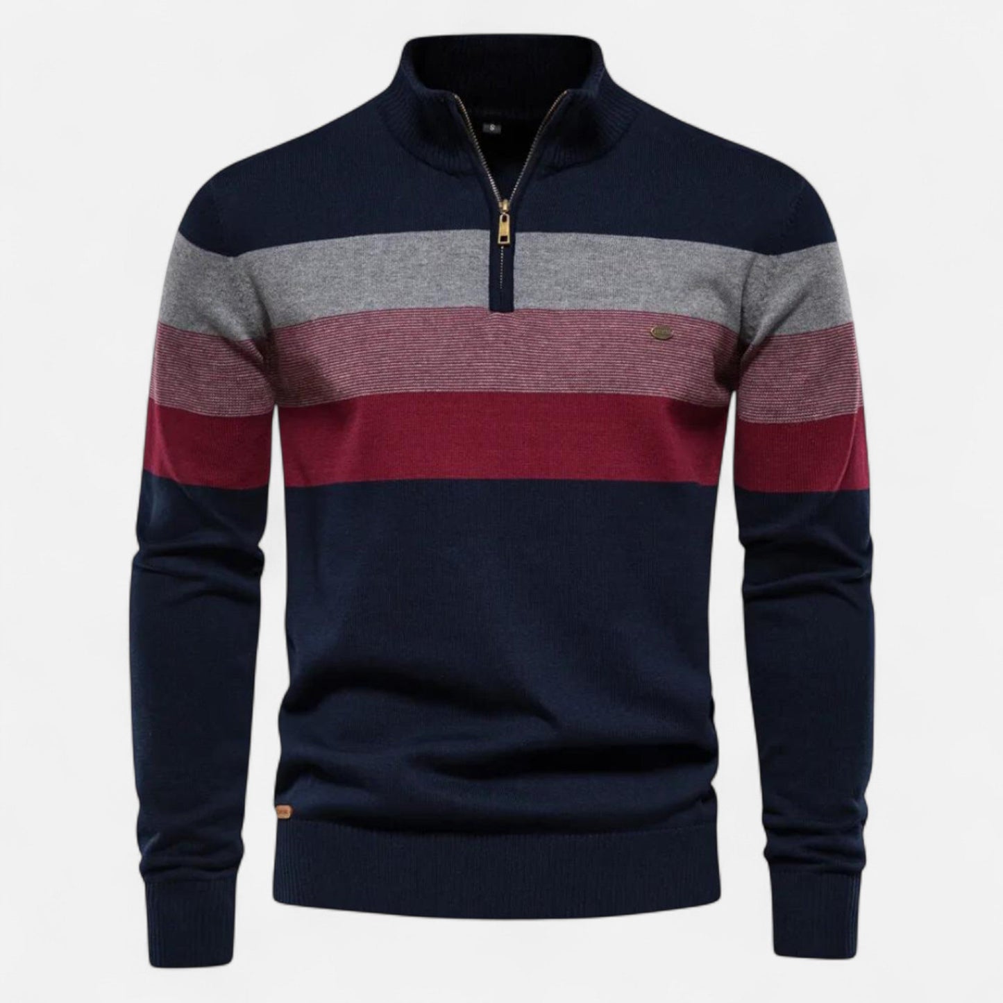 Ancienne Monde | Men's Short Half-Zip Sweater – Timeless Style, Refined Comfort
