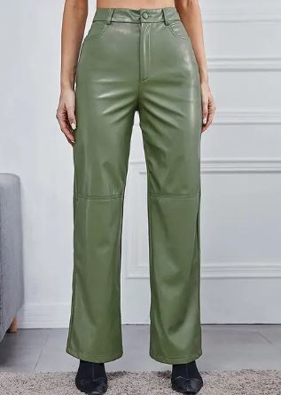 Elegant and comfortable leather pants for spring - Ladies