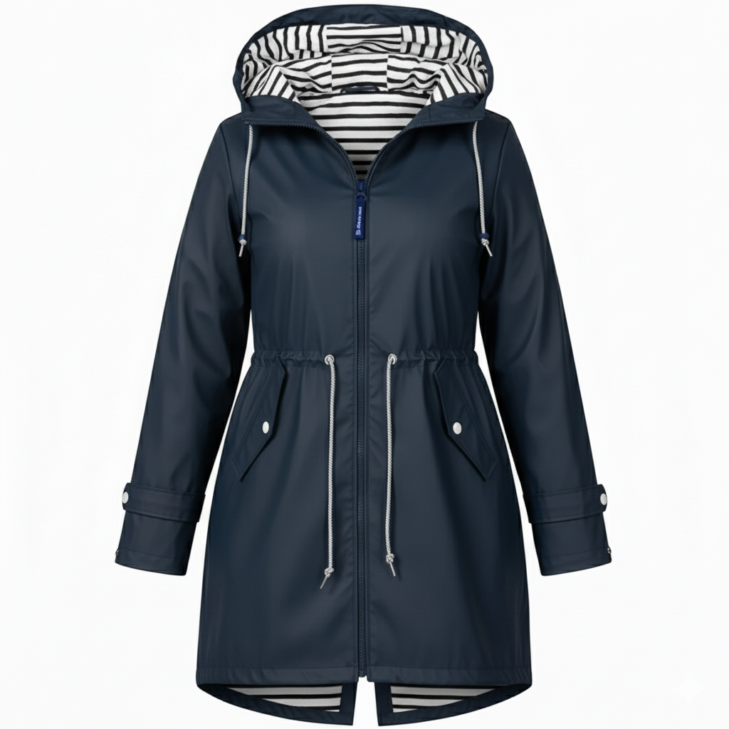 Eloura-Moda | Women's Waterproof Rain Jacket in Plus Sizes