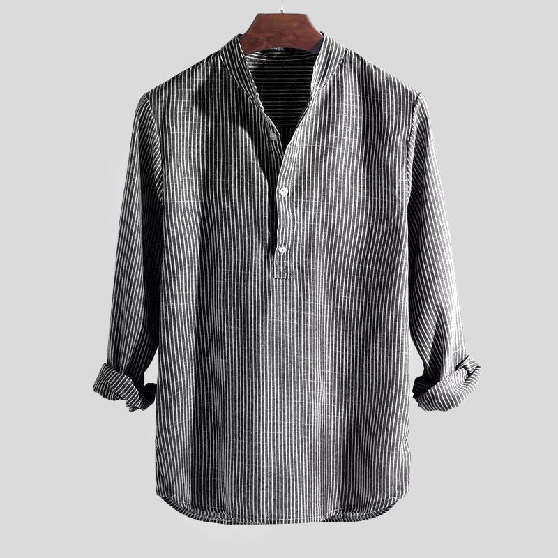 Henley | Men's Shirt made of Cotton-Linen Blend