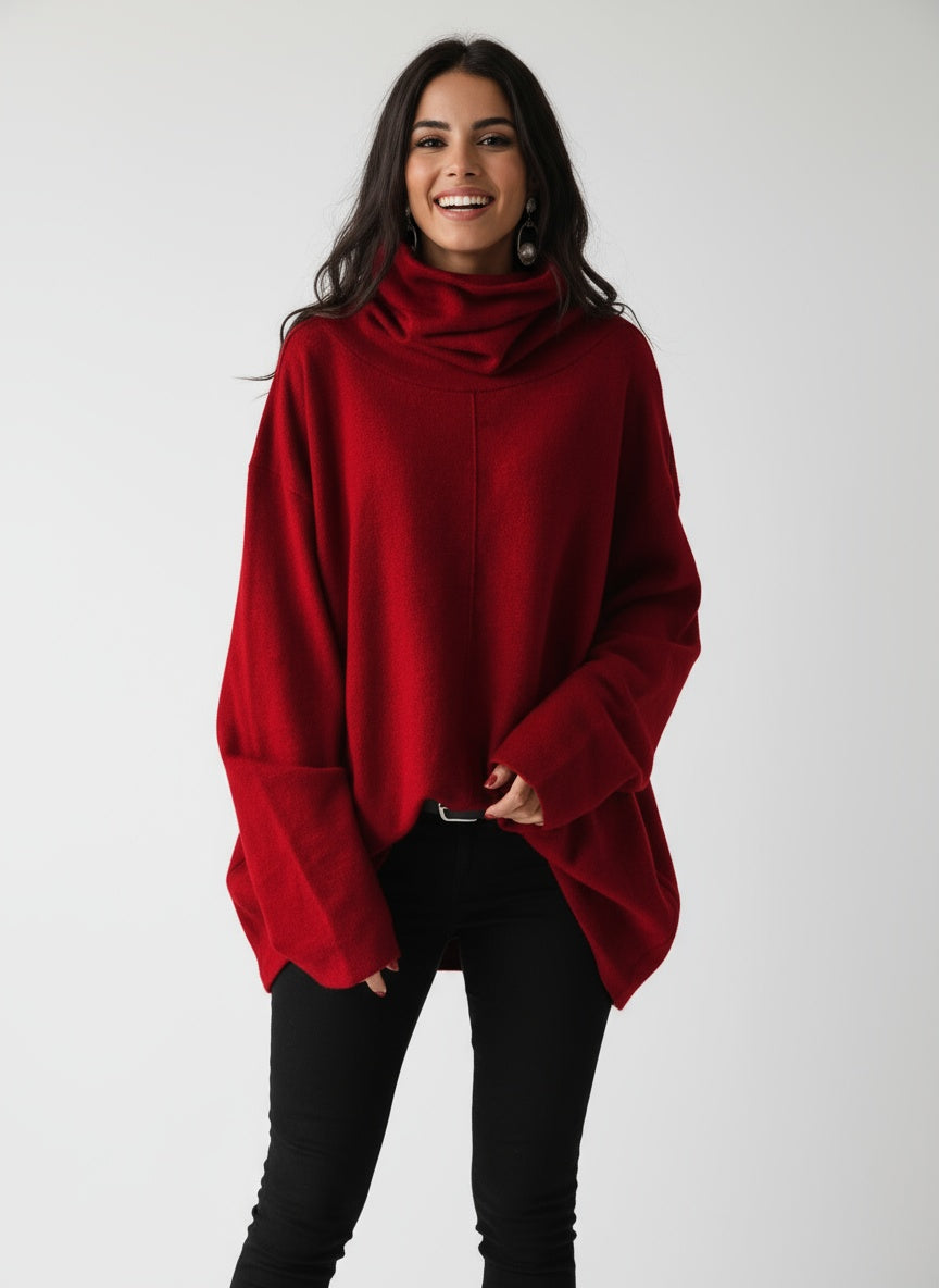 Turtleneck sweater made of high-quality material for women