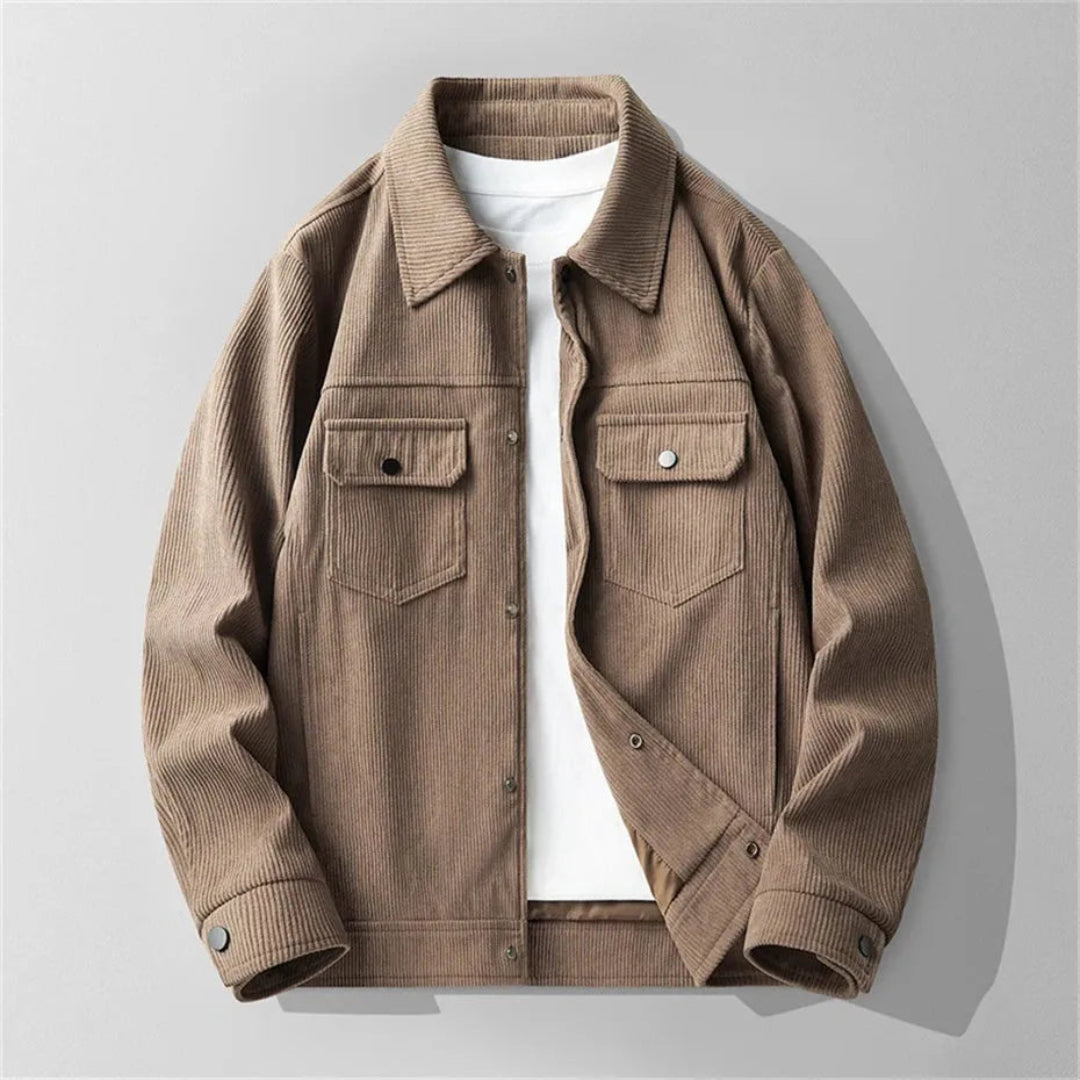 Classic corduroy jacket with adjustable cuffs