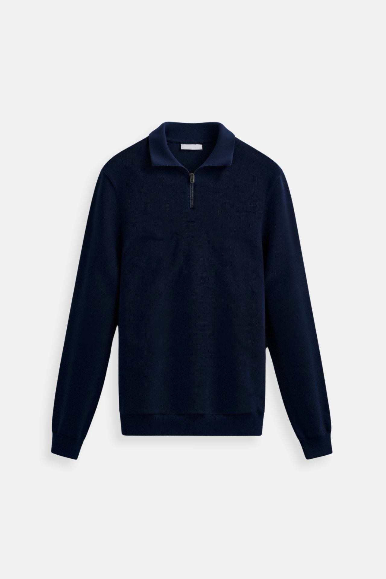 Classic half-zip sweater men made of wool