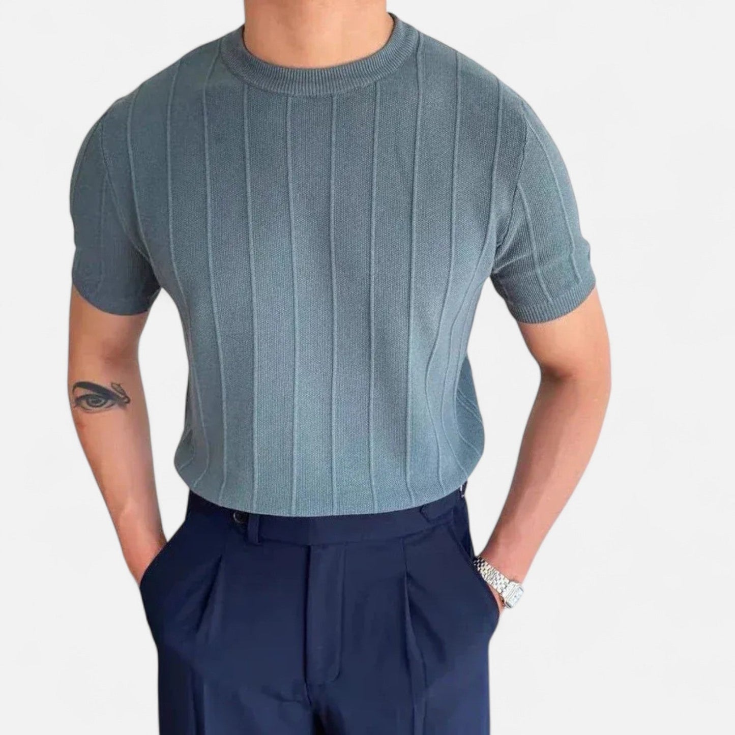 Ancient World | Men's Short Sleeve Summer Polo – Silent Luxury and Timeless Aesthetic "Old Money"