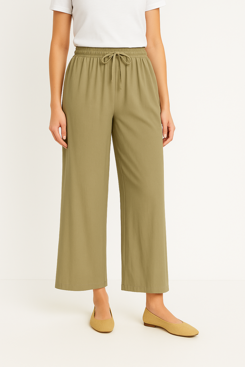 Women's pants with wide leg