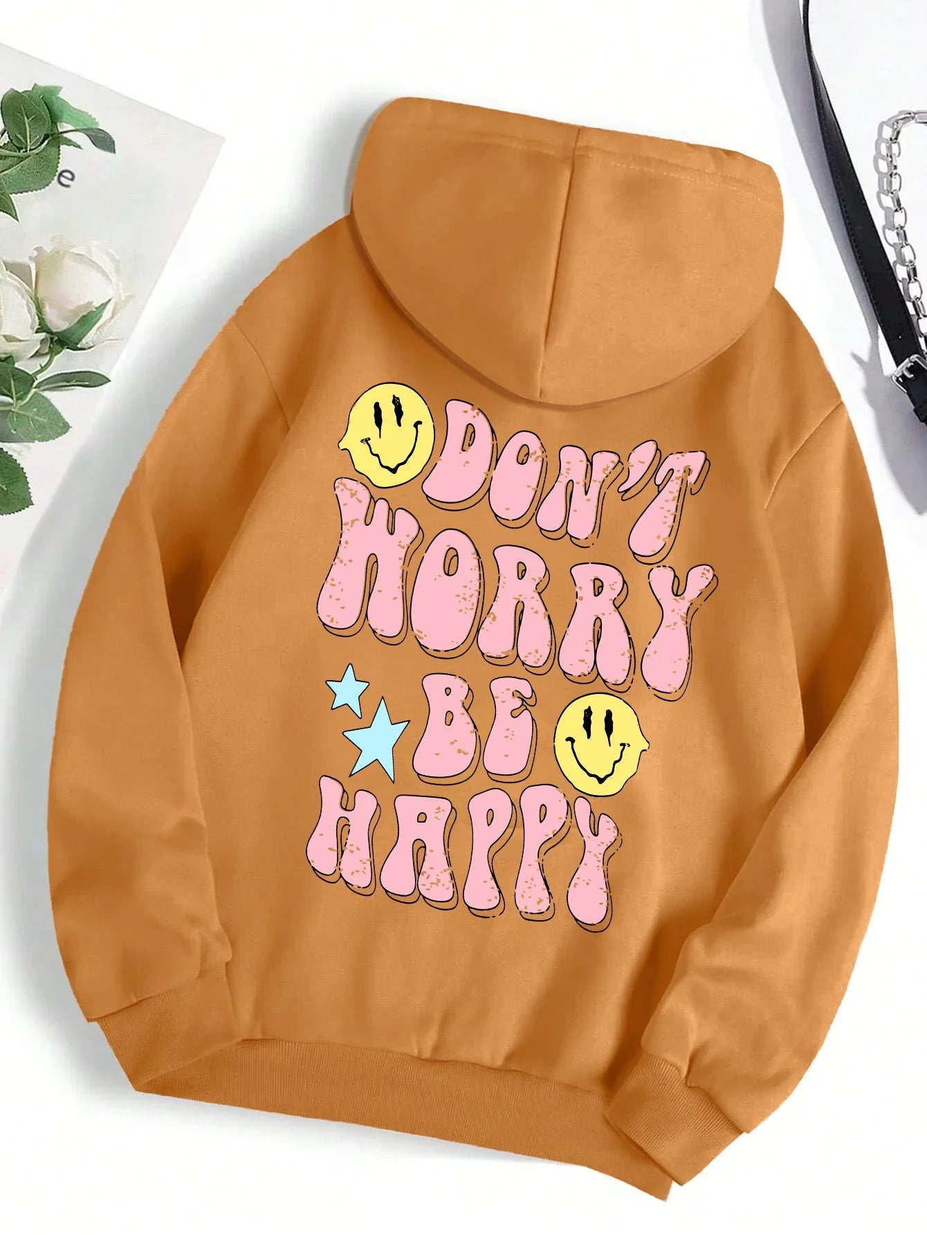 Don't Worry Be Happy Hoodie for Women