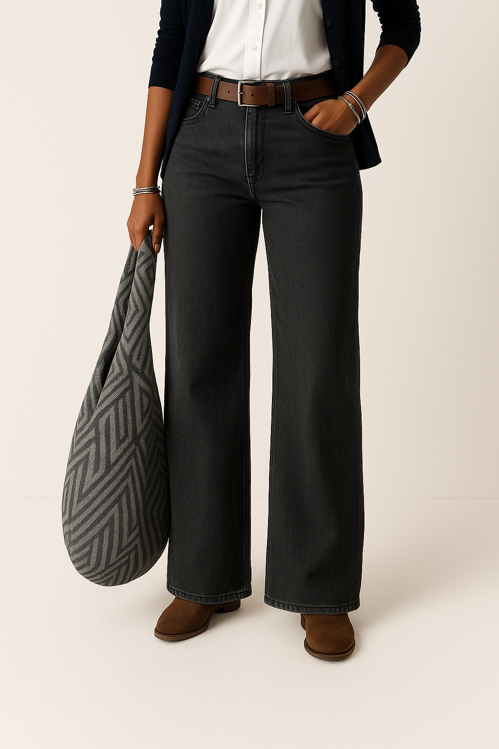 Women’s Cozy Wide Leg Jeans | Winter